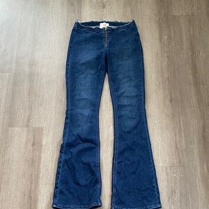 V Front Flare Jeans